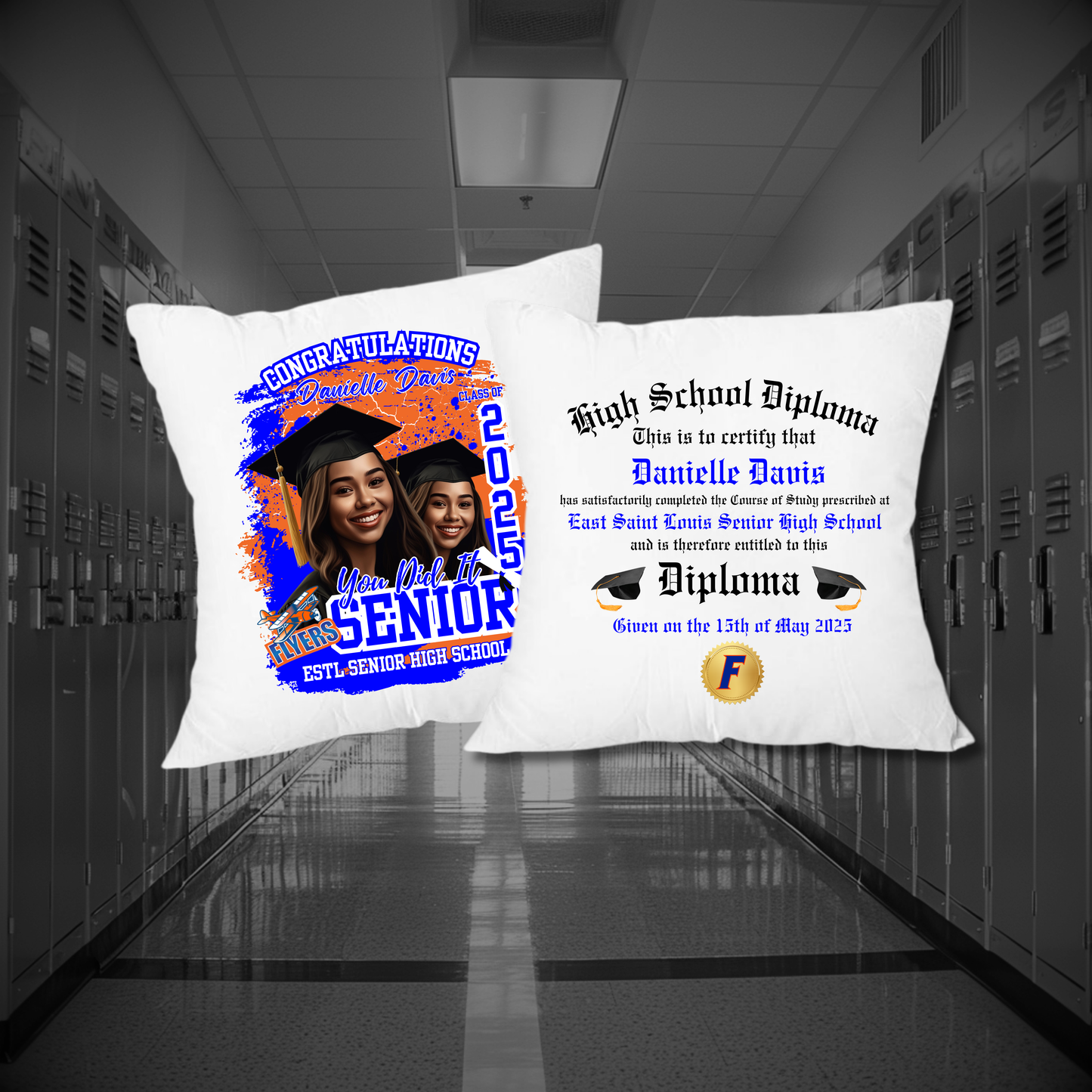 Graduation Photo Pillow | Personalized Senior Keepsake Pillow