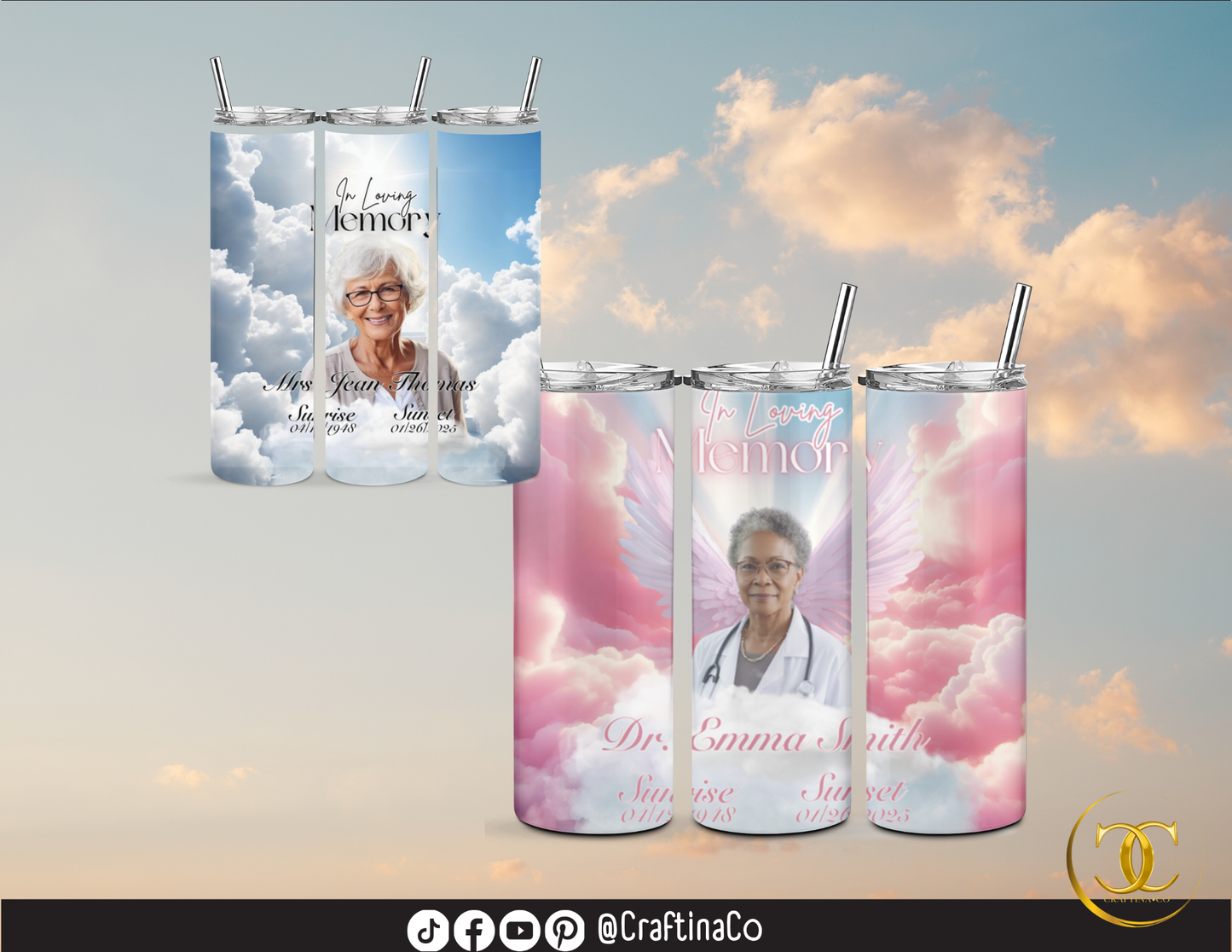 Memorial Photo Tumbler | Personalized In Loving Memory Cup