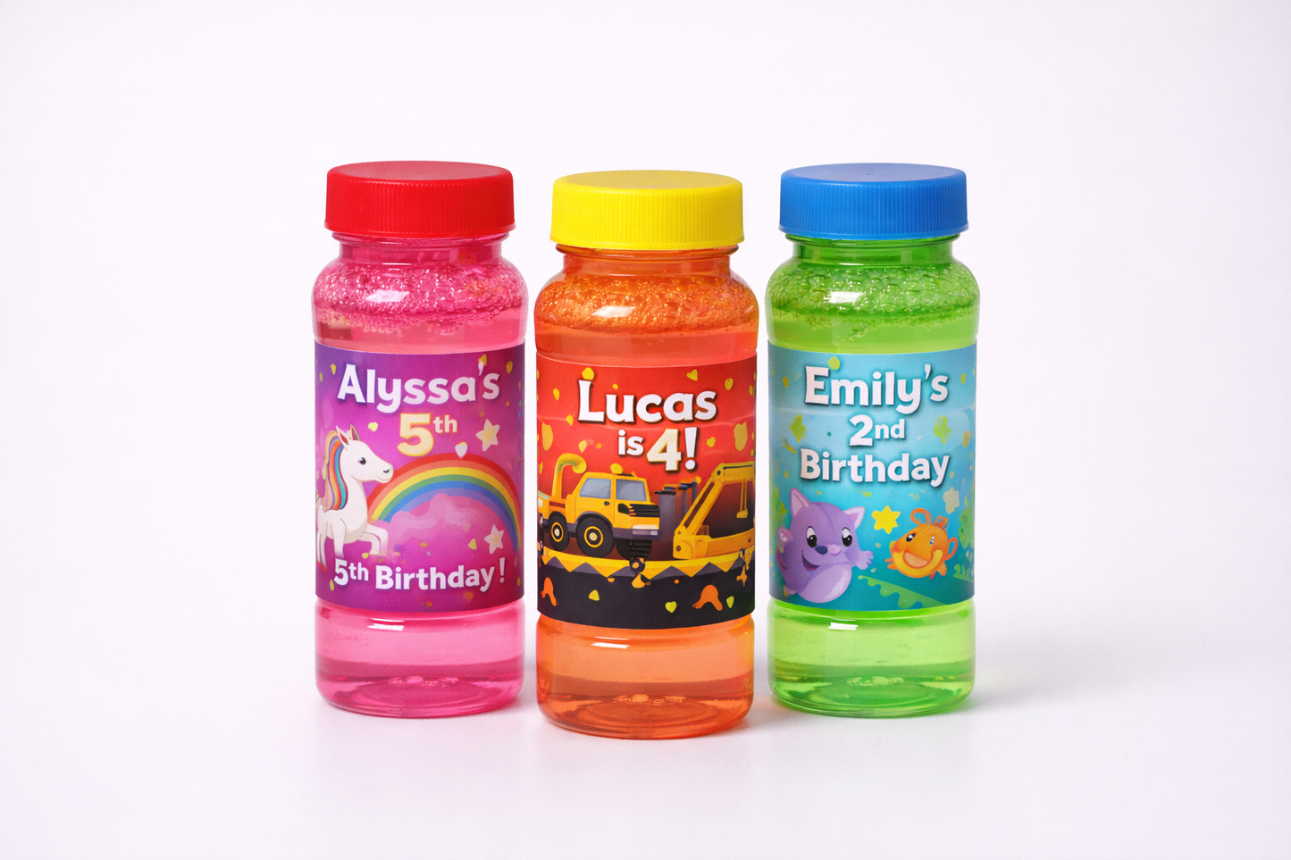 Custom Bubble Party Favors – Personalized Bubble Wands & Bubble Bottles for Celebrations