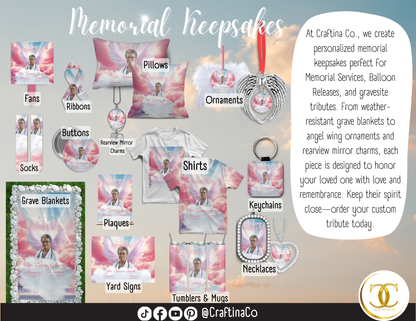 Memorial Yard Sign | Personalized Funeral Tribute Sign