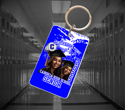 Graduation Photo Keychains | Personalized Senior Keepsake Keychains (Double-Sided)