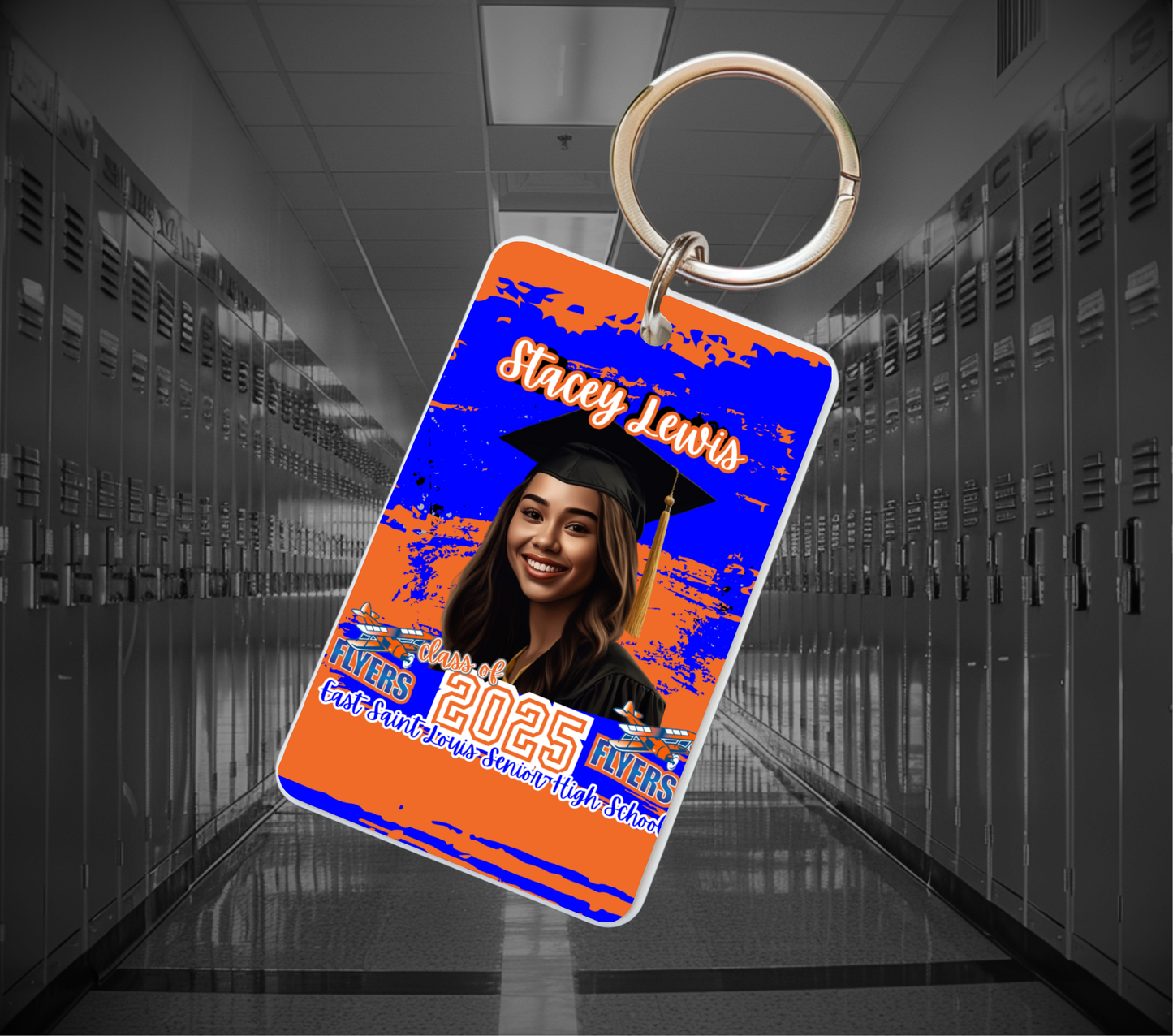 Graduation Photo Keychains | Personalized Senior Keepsake Keychains (Double-Sided)
