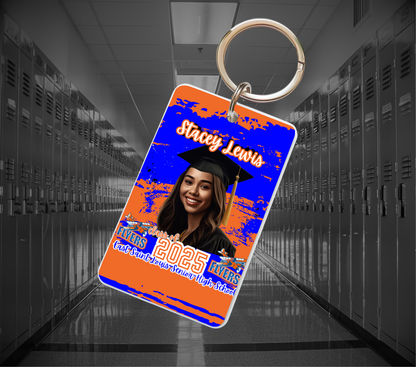 Graduation Photo Keychains | Personalized Senior Keepsake Keychains (Double-Sided)