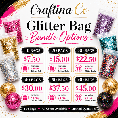 Glitter Pop-Up Clearance – 75¢ Each 💖