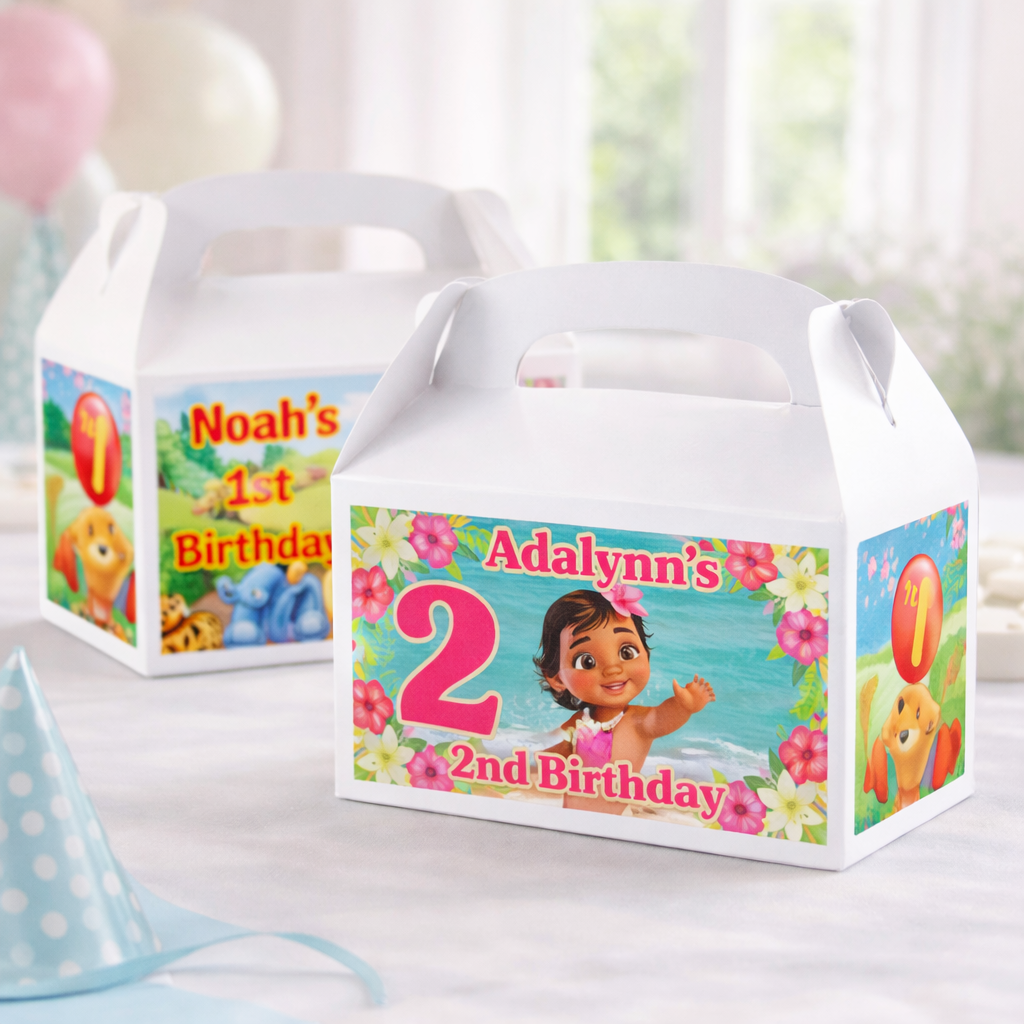 Custom Gable Boxes | Personalized Party Favor Grab Boxes