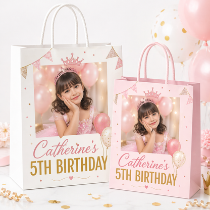 Custom Party Favor Gift Bags | Personalized Treat Bags | Birthday, Baby Shower, Graduation, Memorial