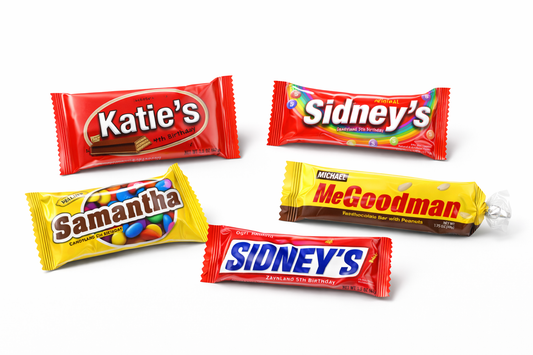 Custom Candy Wrappers & Candy Party Favors – Personalized Candy Wrappers for Birthdays, Graduations & Celebrations
