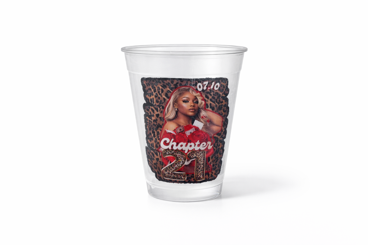 Custom Clear Plastic Cups | Personalized Party Cups | 8oz 12oz 16oz Drink Cups | Birthday, Baby Shower, Graduation, Memorial
