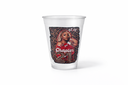 Custom Clear Plastic Cups | Personalized Party Cups | 8oz 12oz 16oz Drink Cups | Birthday, Baby Shower, Graduation, Memorial