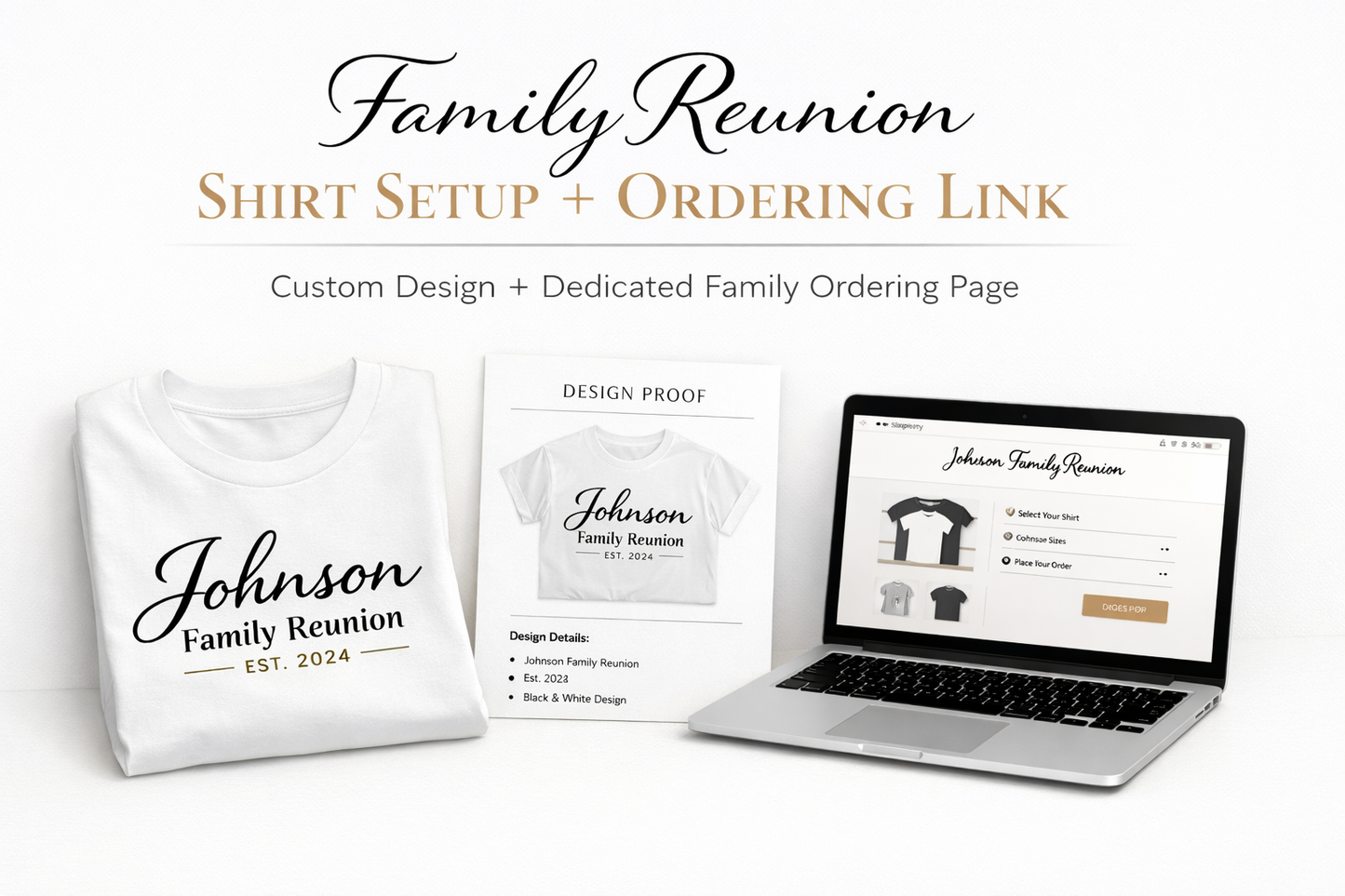 Family Reunion Shirt Setup + Ordering Link