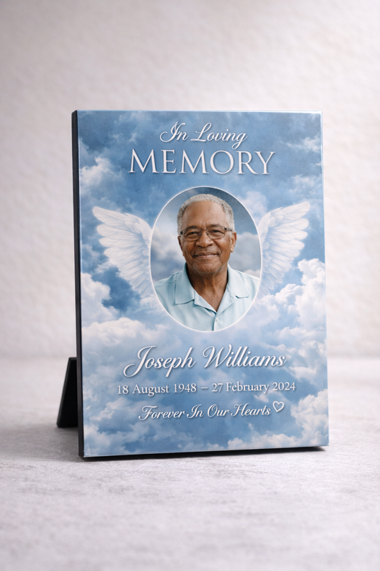 Personalized Memorial Photo Plaque | Custom Remembrance Plaque