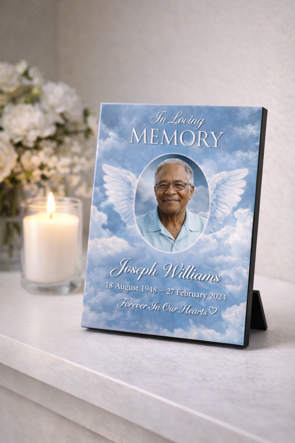Personalized Memorial Photo Plaque | Custom Remembrance Plaque