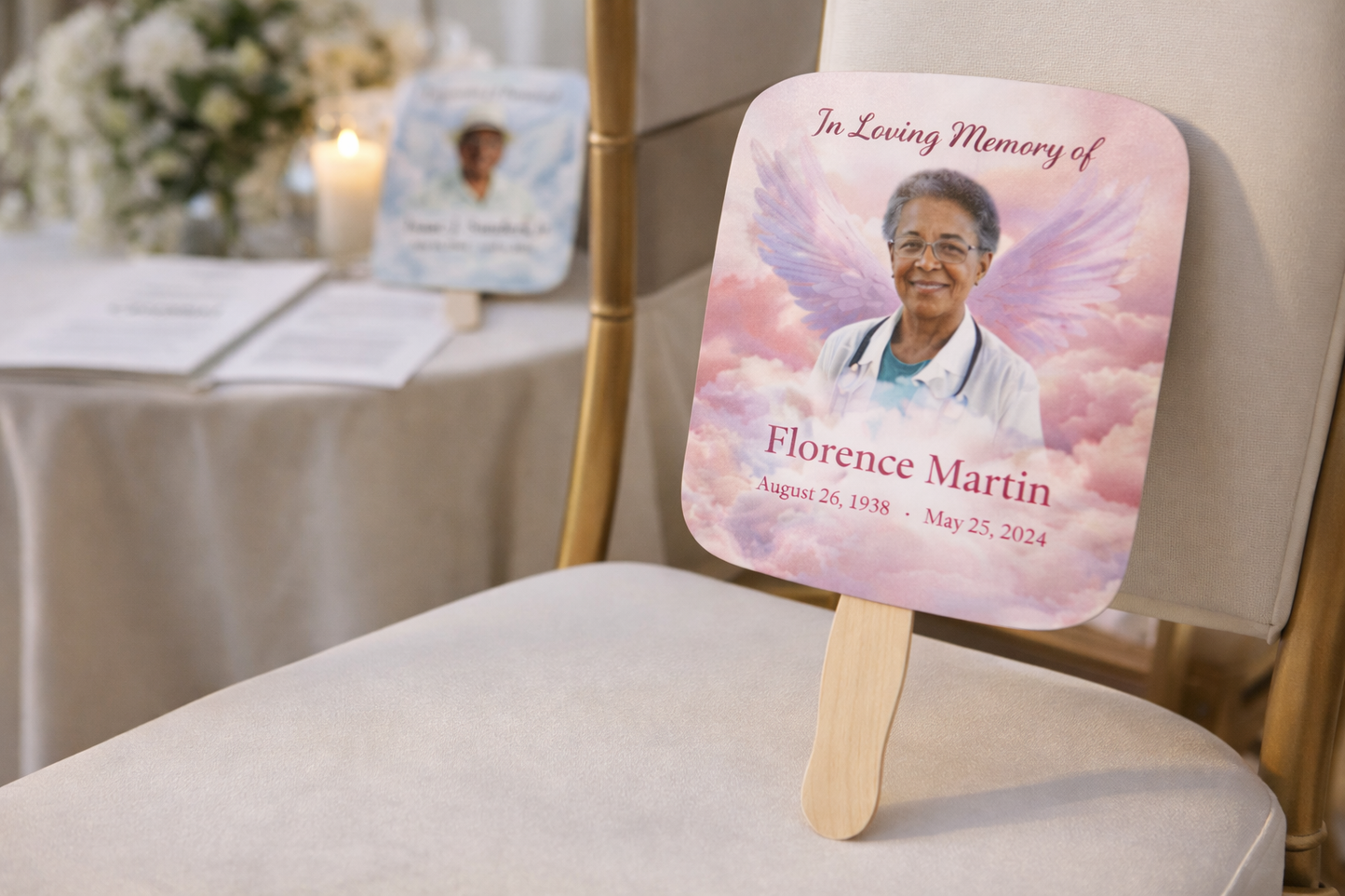 Memorial Photo Fans | Personalized Funeral Hand Fans