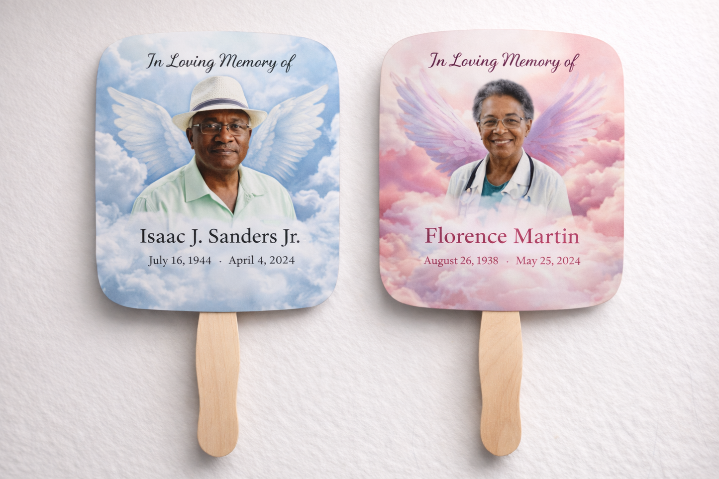 Memorial Photo Fans | Personalized Funeral Hand Fans