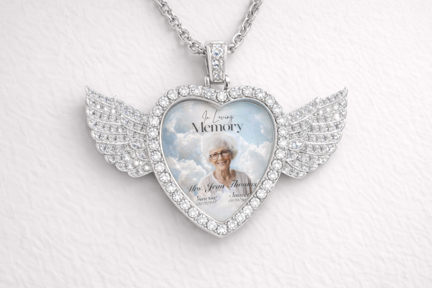 Memorial Photo Necklace | Personalized Photo Pendant