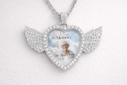 Memorial Photo Necklace | Personalized Photo Pendant