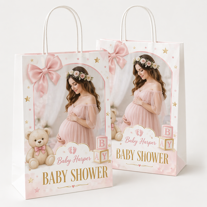 Custom Party Favor Gift Bags | Personalized Treat Bags | Birthday, Baby Shower, Graduation, Memorial