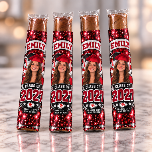 Emily Class of 2027 personalized graduation cigarillo wrappers