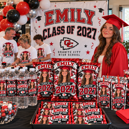Emily Class of 2027 personalized Granite City graduation party package
