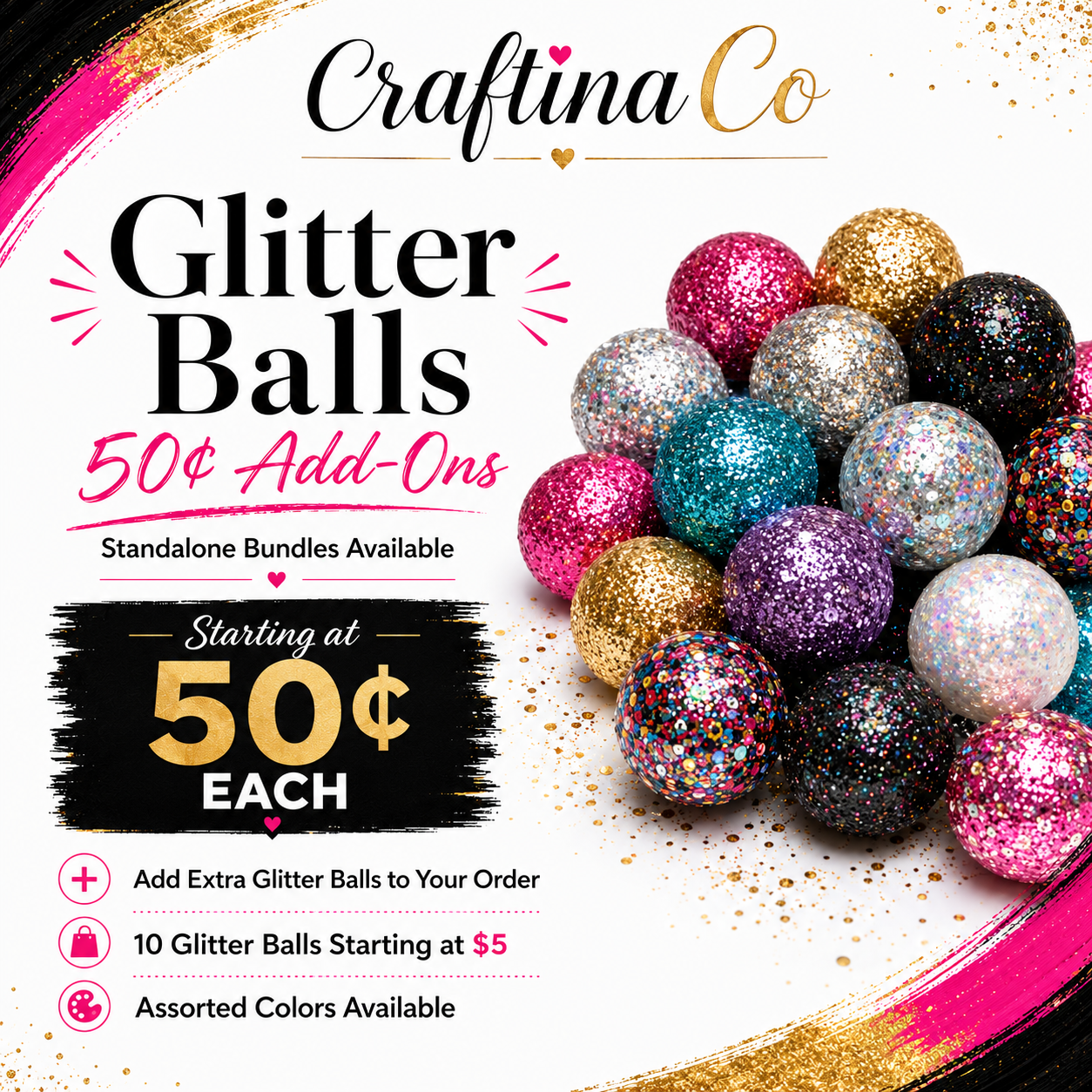 Glitter Pop-Up Clearance – 75¢ Each 💖