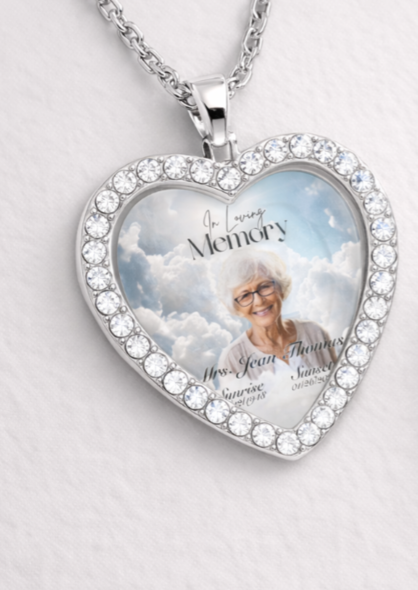 Memorial Photo Necklace | Personalized Photo Pendant