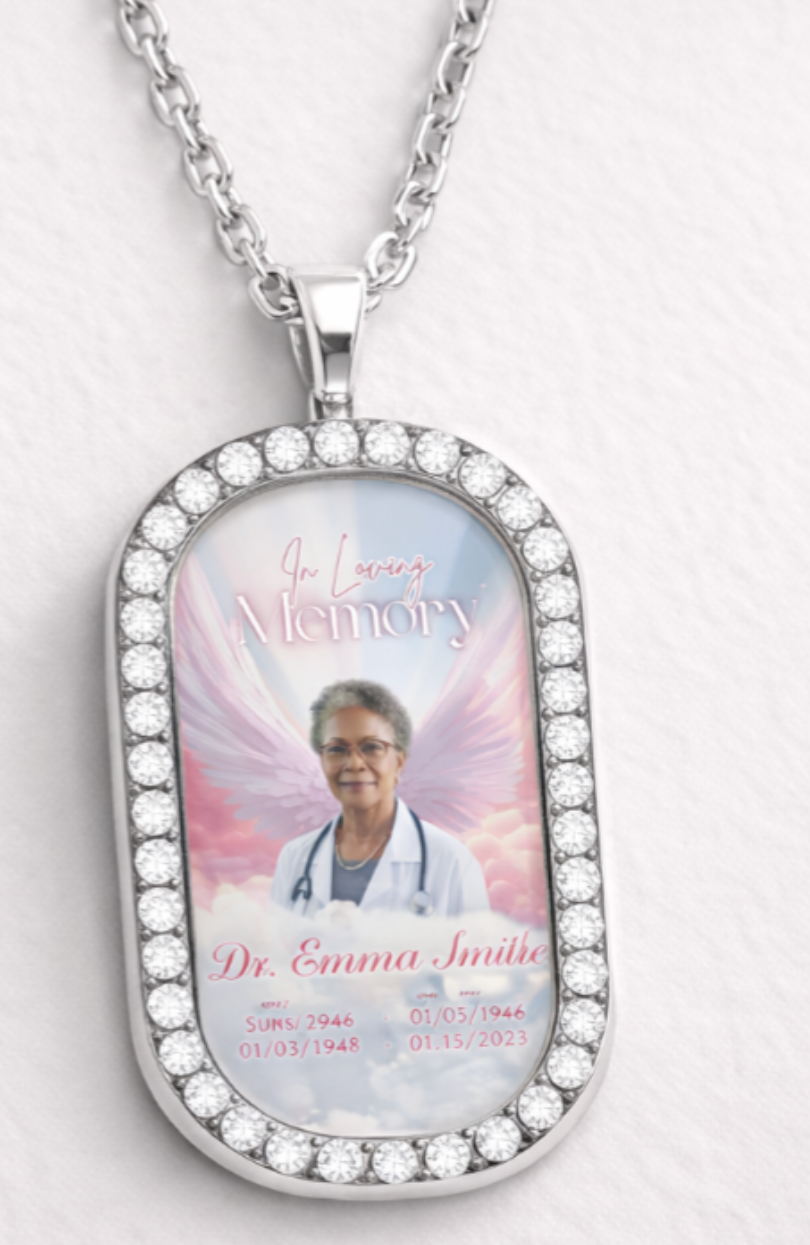 Memorial Photo Necklace | Personalized Photo Pendant